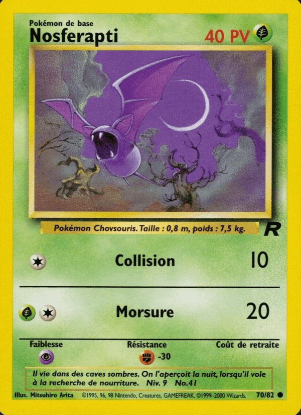 Nosferapti, carte 70 de Team Rocket