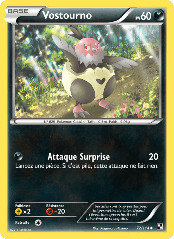 Vostourno, carte 72 de Noir & Blanc