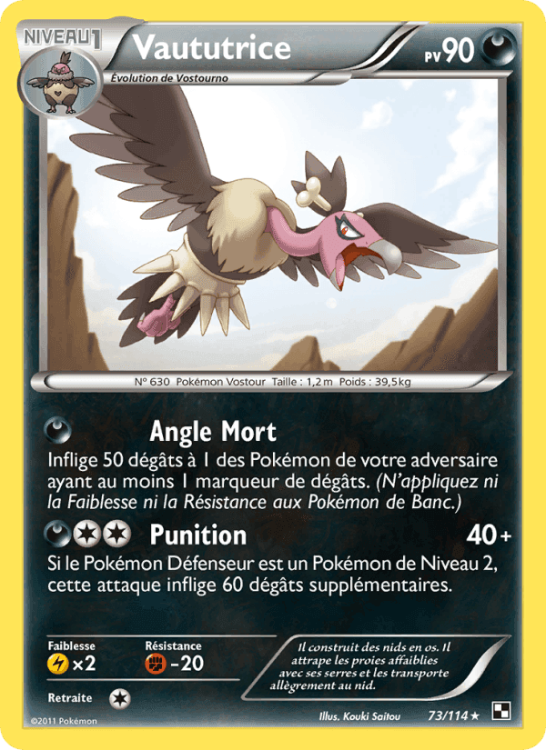 Vaututrice, carte 73 de Noir & Blanc