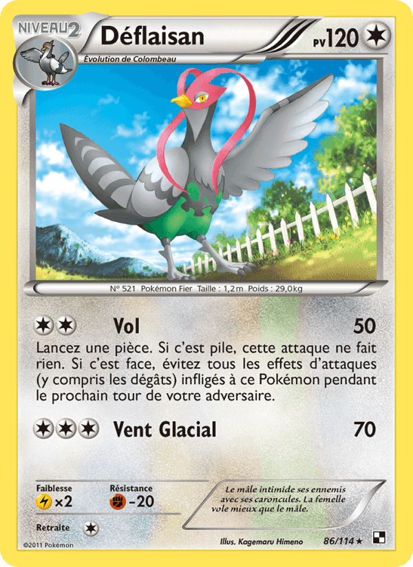 Déflaisan, card 86 from Noir & Blanc
