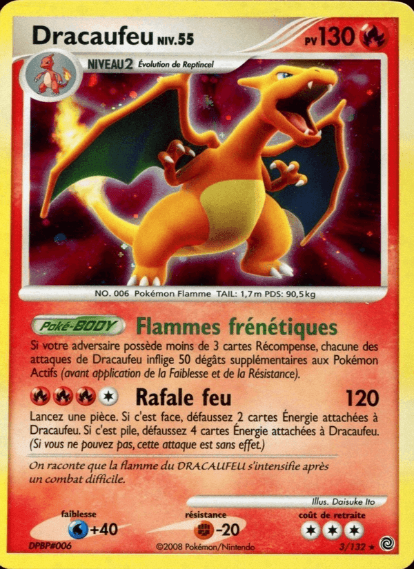 Dracaufeu, carte 3 de Merveilles Secrètes