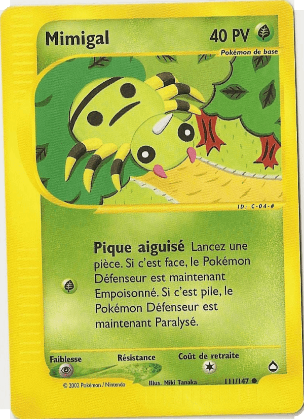 Mimigal, carte 111 de Aquapolis