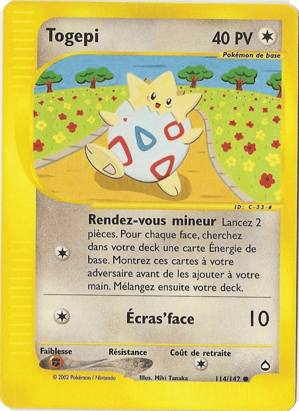 Togepi, carta 114 de Aquapolis