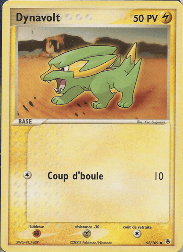 Dynavolt, carte 52 de EX Rubis & Saphir