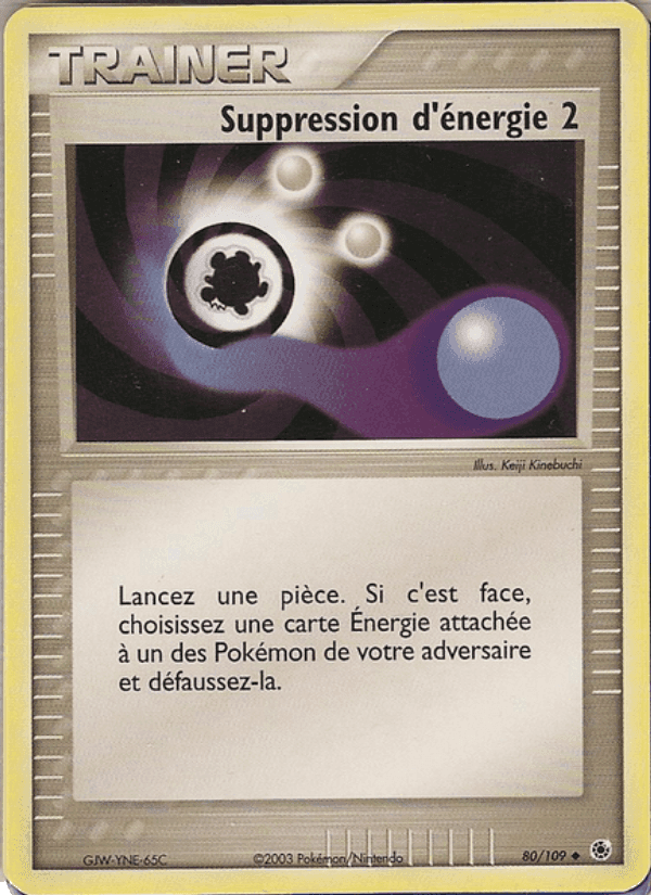 Suppression d'énergie 2, carte 80 de EX Rubis & Saphir