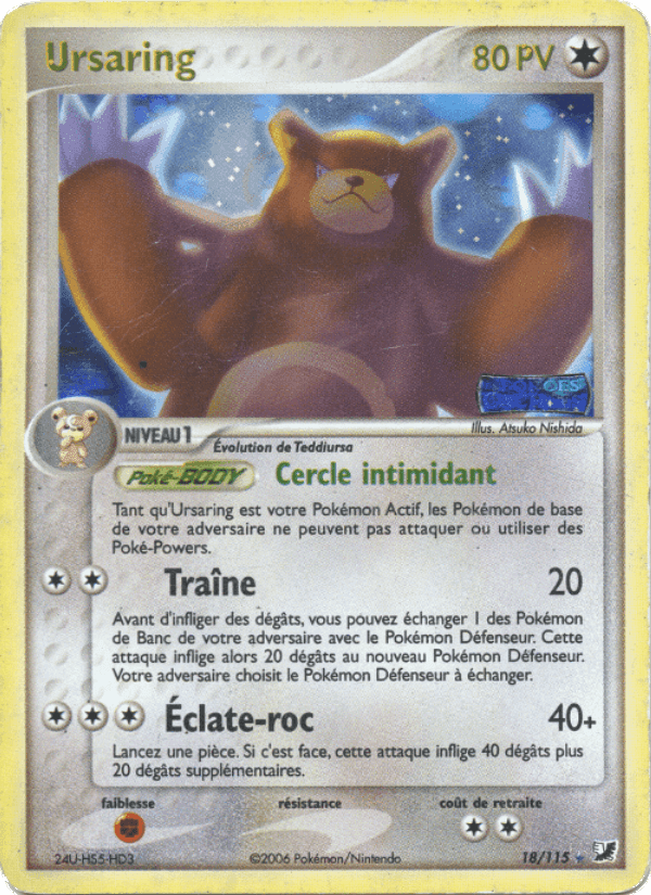 Ursaring, carta 18 de EX Forces Cachées