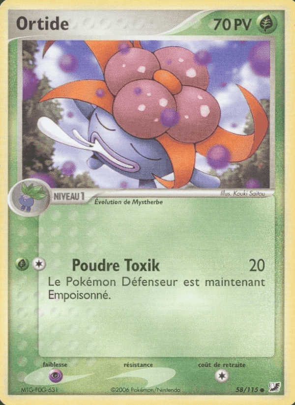 Ortide, carta 58 de EX Forces Cachées