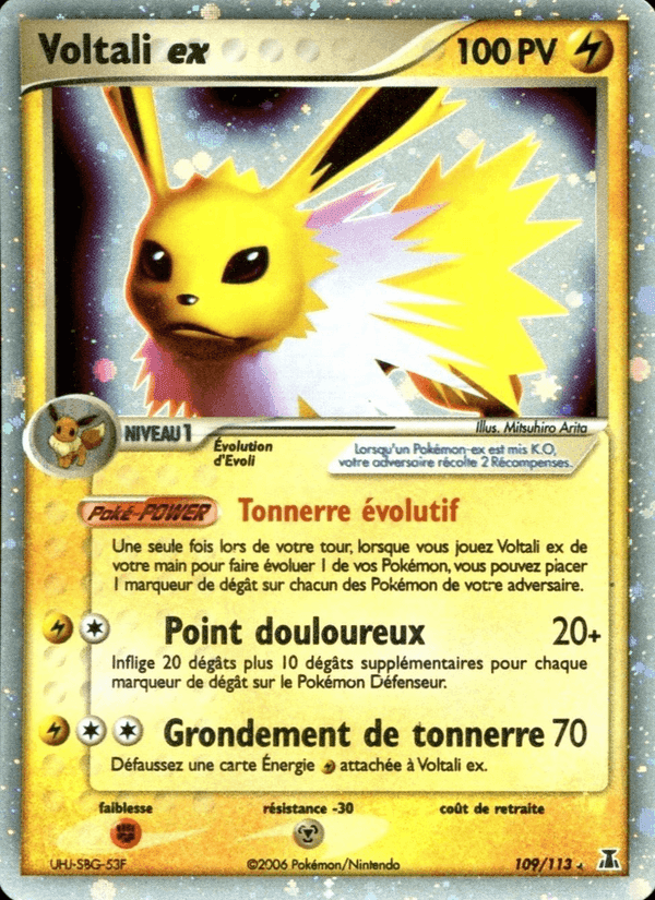 Voltali ex, carte 109 de EX Espèces Delta