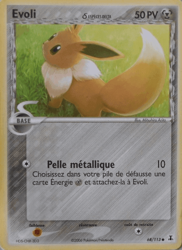 Evoli δ, carte 68 de EX Espèces Delta