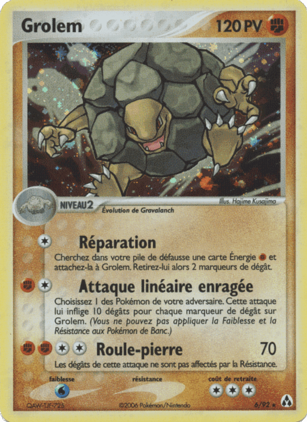 Grolem, carte 6 de EX Créateurs de légendes