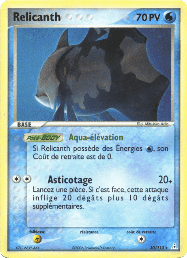 Relicanth, carte 30 de EX Fantômes Holon