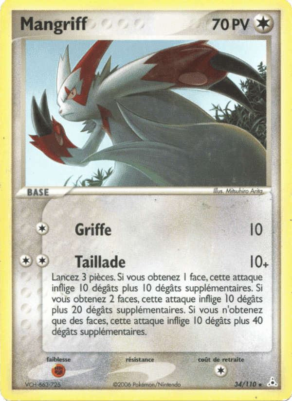 Mangriff, carta 34 de EX Fantômes Holon