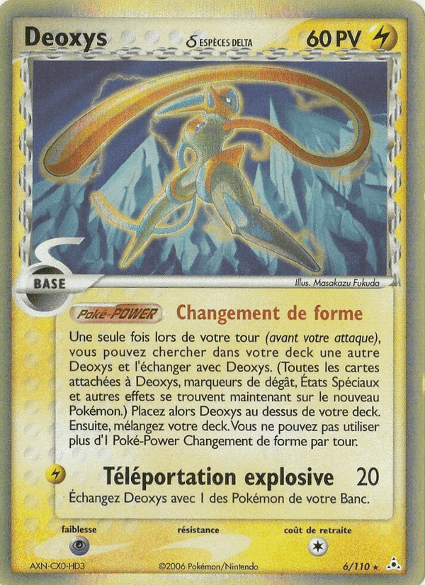 Deoxys δ, carta 6 de EX Fantômes Holon