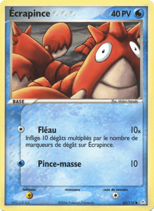 Ecrapince, card 63 from EX Fantômes Holon