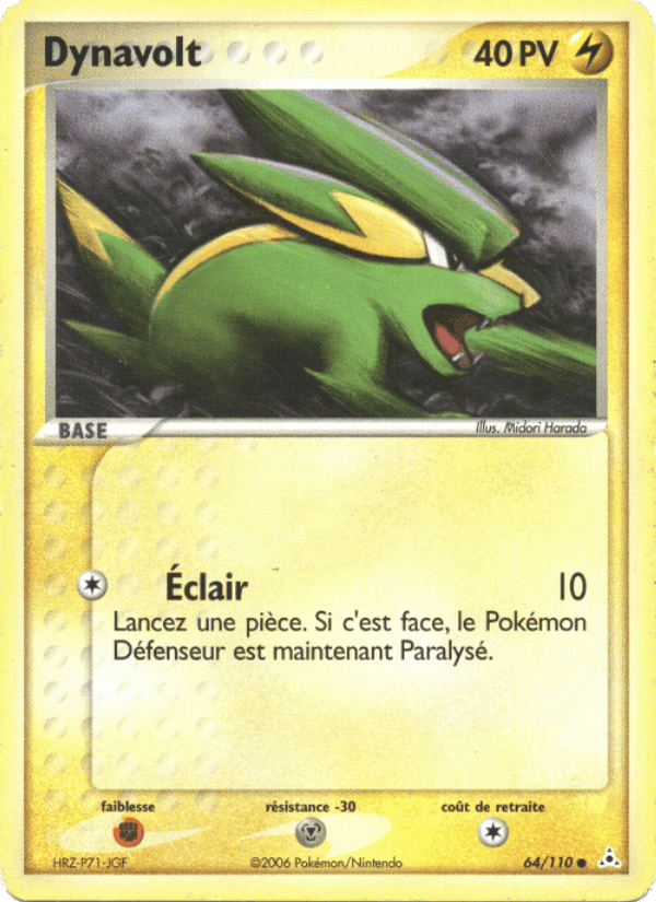 Dynavolt, carte 64 de EX Fantômes Holon