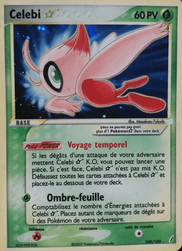 Celebi ☆, carte 100 de EX Gardiens de Cristal