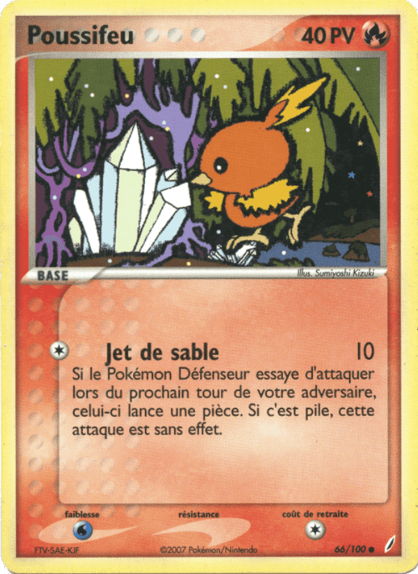 Poussifeu, carte 66 de EX Gardiens de Cristal