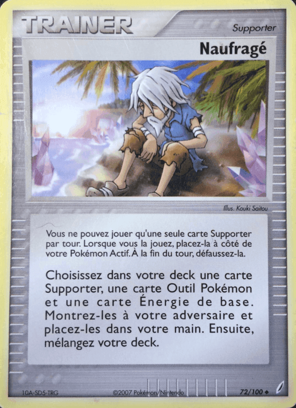 Naufragé, carte 72 de EX Gardiens de Cristal