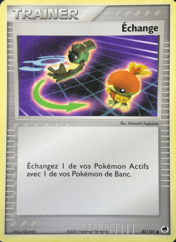 Échange, carte 83 de EX Île des Dragons