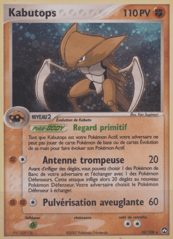 Kabutops, carta 10 de EX Gardiens du Pouvoir