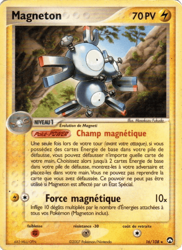 Magnéton, carta 16 de EX Gardiens du Pouvoir