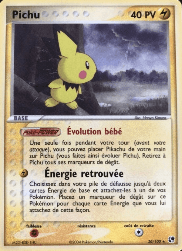 Pichu, carta 20 de EX Tempête de sable