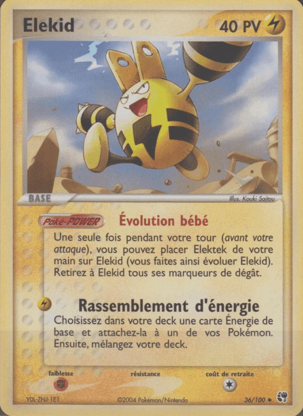 Élekid, carta 36 di EX Tempête de sable