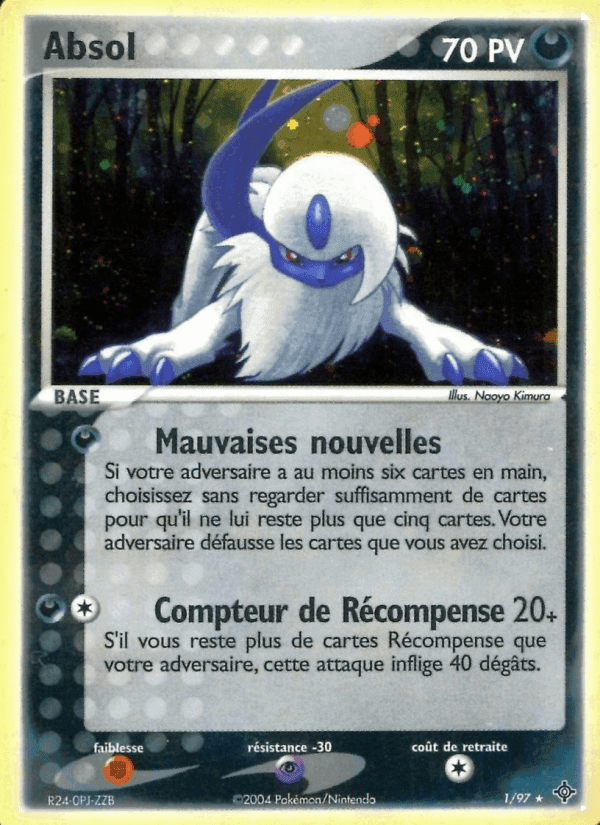 Absol, carte 1 de EX Dragon