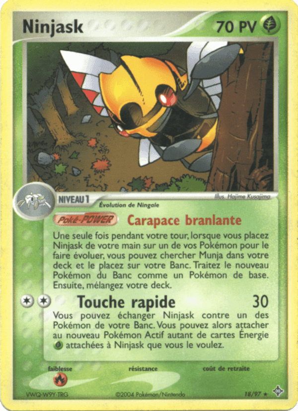 Ninjask, carte 18 de EX Dragon