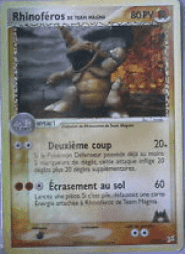 Rhinoféros de Team Magma, carte 22 de EX Team Magma vs Team Aqua