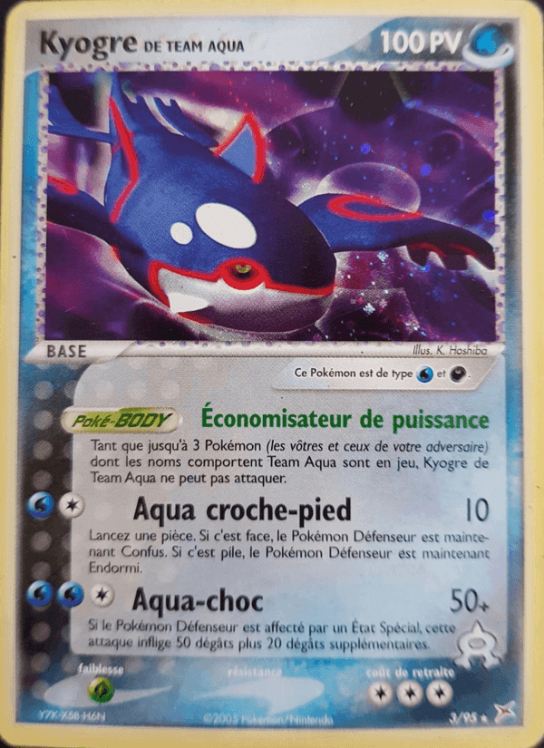 Kyogre de Team Aqua, carte 3 de EX Team Magma vs Team Aqua
