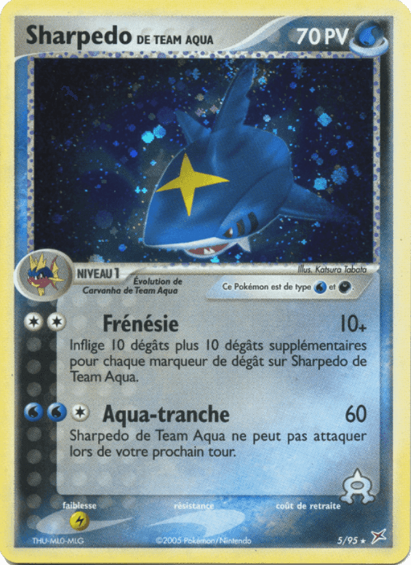 Sharpedo de Team Aqua, carta 5 de EX Team Magma vs Team Aqua