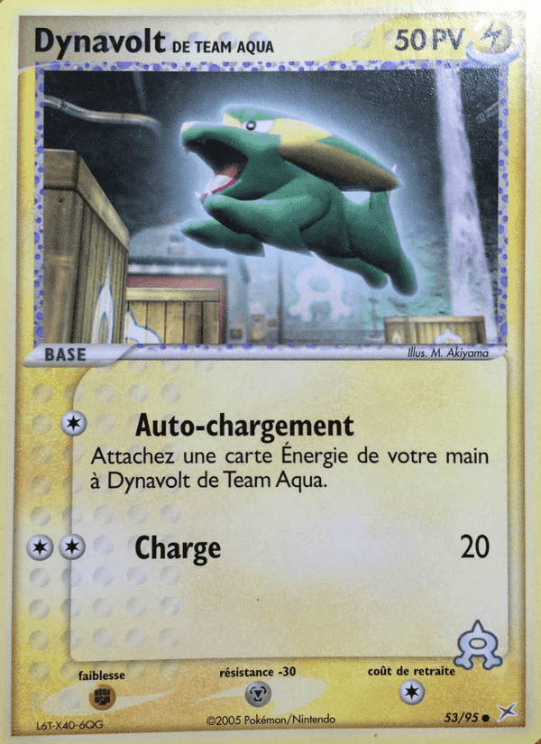 Dynavolt de Team Aqua, carte 53 de EX Team Magma vs Team Aqua
