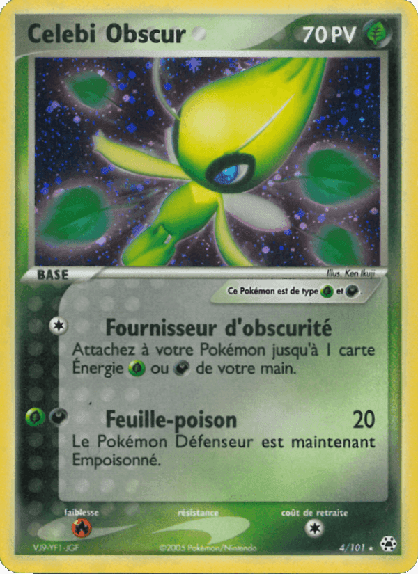 Celebi Obscur, carta 4 de EX Légendes Oubliées