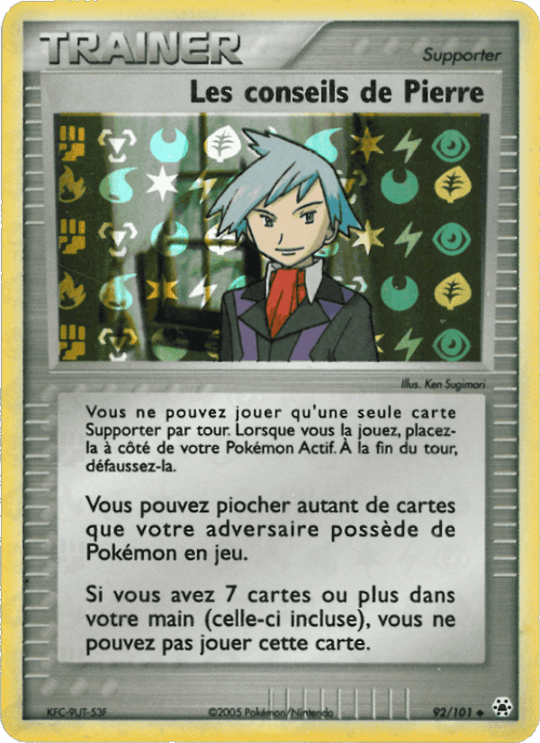 Les conseils de Pierre, carte 92 de EX Légendes Oubliées