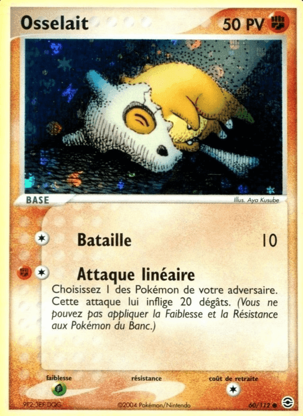 Osselait, carte 60 de EX Rouge Feu & Vert Feuille