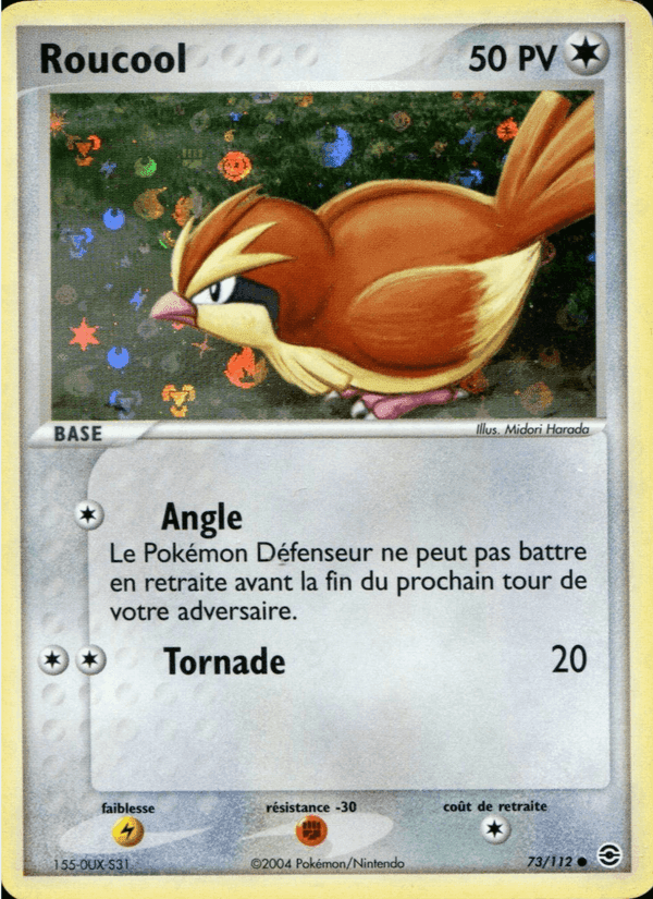 Roucool, carte 73 de EX Rouge Feu & Vert Feuille