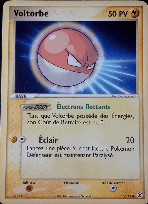 Voltorbe, carte 85 de EX Rouge Feu & Vert Feuille