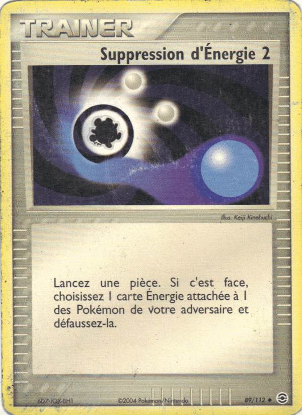 Suppression d'Énergie 2, carte 89 de EX Rouge Feu & Vert Feuille