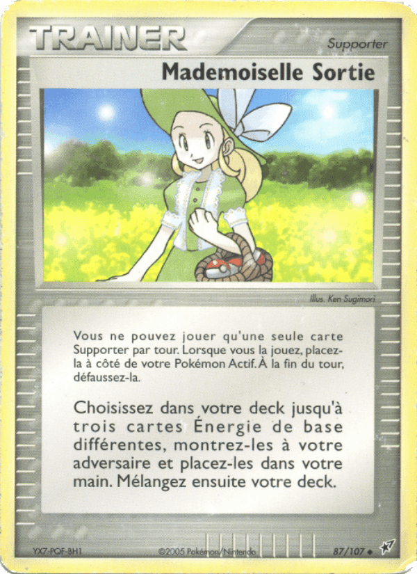 Mademoiselle Sortie, carte 87 de EX Deoxys
