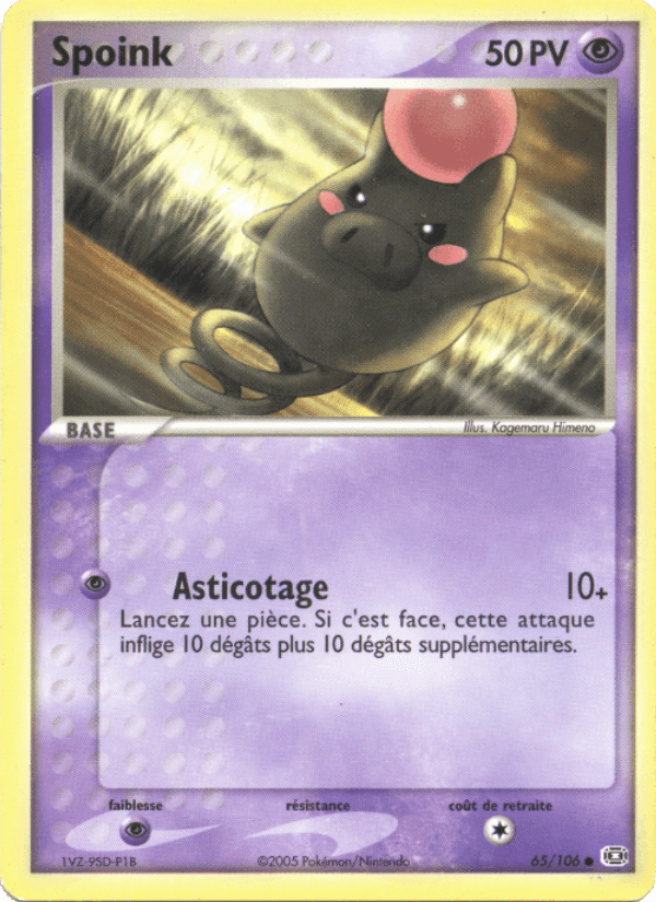 Spoink, carte 65 de EX Émeraude