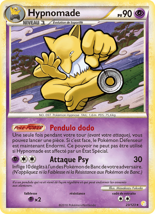 Hypnomade, card 23 from HeartGold SoulSilver