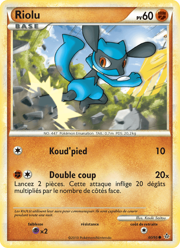 Riolu, carte 60 de Déchaînement