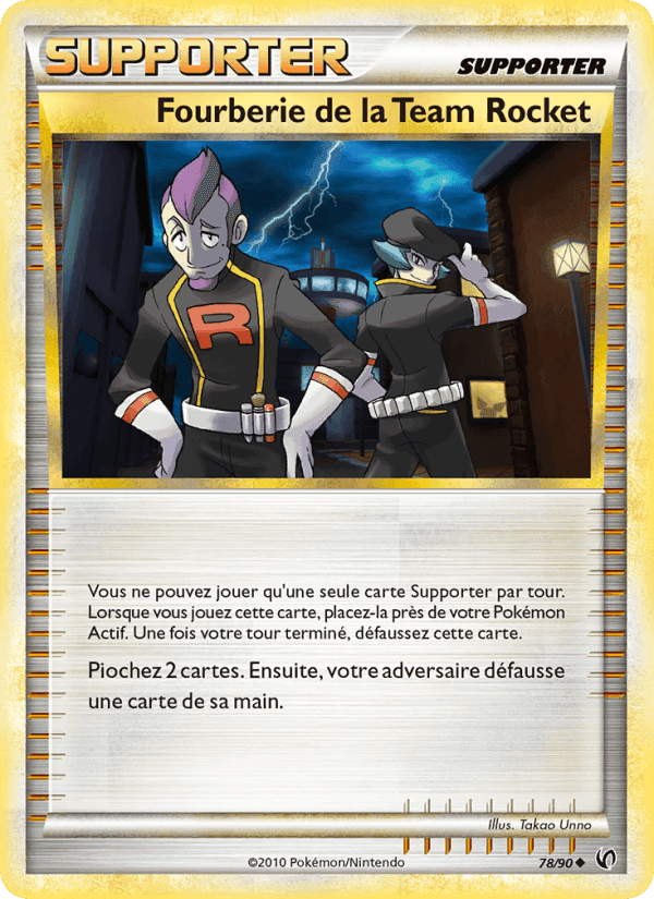 Fourberie de la Team Rocket, carta 78 di Indomptable