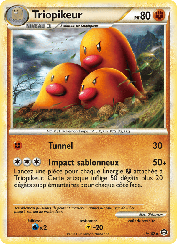 Triopikeur, carta 19 de Triomphant