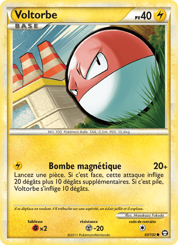 Voltorbe, card 83 from Triomphant