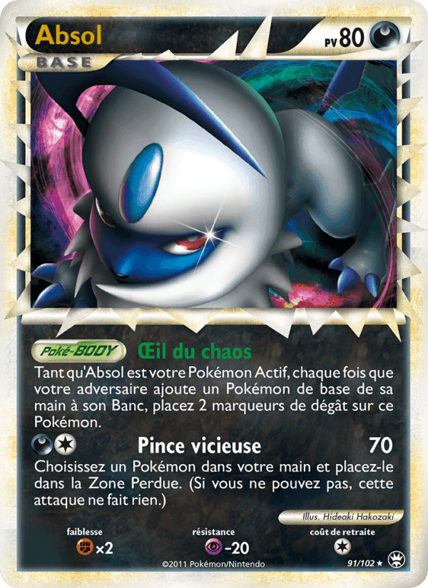 Absol, carta 91 di Triomphant