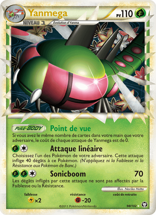 Yanmega, carte 98 de Triomphant