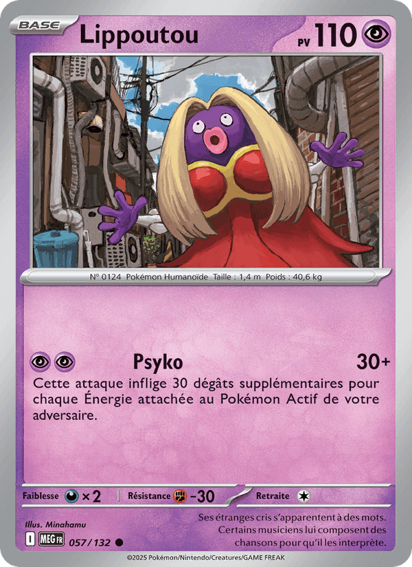 Lippoutou, carte 057 de Méga-Évolution