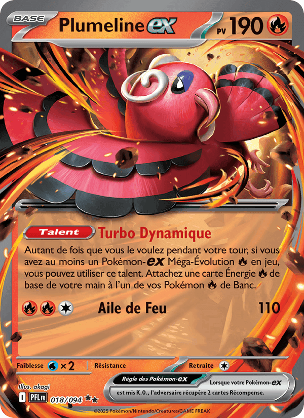 Plumeline-ex, carta 018 de Flammes Fantasmagoriques